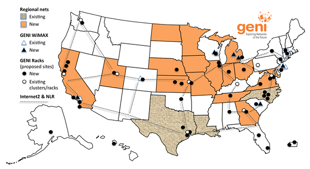 GENI network map