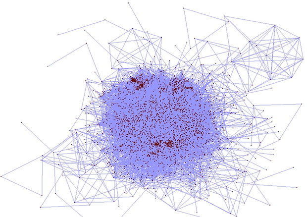 An incomprehensible visualization of a large network. Author provided.